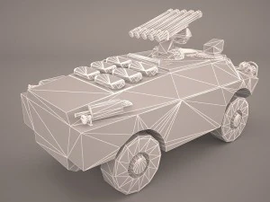 3d russian armoured vehicles 3D Model