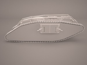 mark iv female ww1 tank Model 3D