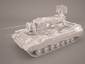gepard 35mm antiaerian system Modelo 3D