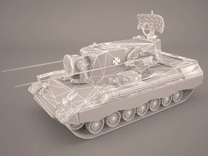 gepard 35mm antiaerian system 3D Model