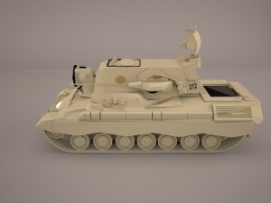 gepard 35mm antiaerian system Modelo 3D