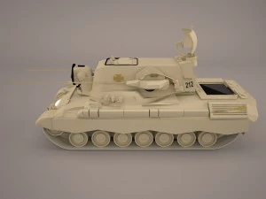 gepard 35mm antiaerian system 3D Model