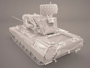 gepard 35mm antiaerian system 3D Model