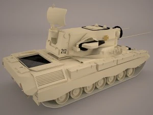 gepard 35mm antiaerian system 3D Model