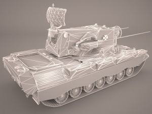 gepard 35mm antiaerian system Modelo 3D