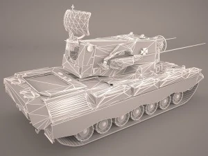 gepard 35mm antiaerian system 3D Model