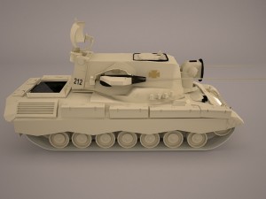 gepard 35mm antiaerian system Modelo 3D