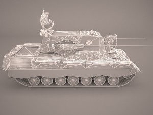 gepard 35mm antiaerian system Modelo 3D
