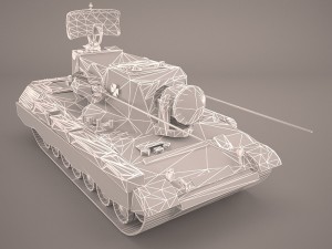 gepard 35mm antiaerian system Modelo 3D