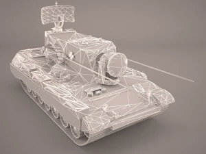 gepard 35mm antiaerian system 3D Model