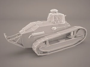 renault ft17 3D Model