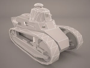 renault ft17 3D Model