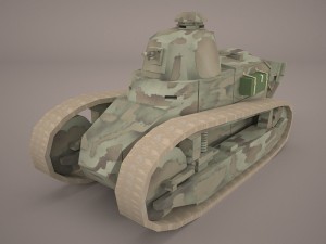 renault ft17 Model 3D