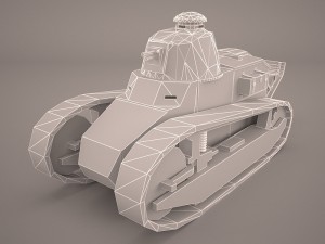 renault ft17 Model 3D