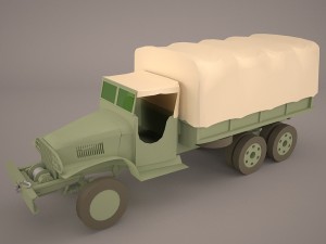 us army truck gmc cckw 353-a 3Dモデル