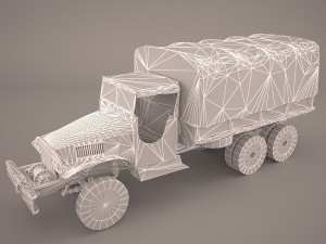 us army truck gmc cckw 353-a 3D-Modell