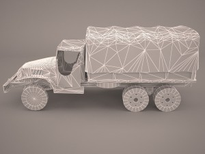us army truck gmc cckw 353-a 3D-Modell