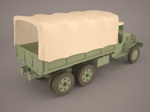 us army truck gmc cckw 353-a 3D-Modell