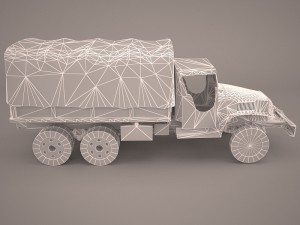 us army truck gmc cckw 353-a 3D-Modell