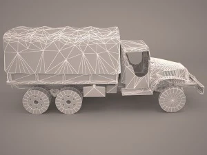 us army truck gmc cckw 353-a 3D Model