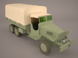 us army truck gmc cckw 353-a 3D-Modell