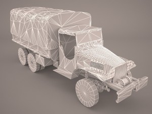 us army truck gmc cckw 353-a 3D-Modell
