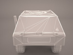 high mobility multipurpose wheeled vehicle humvee camo 3D Model