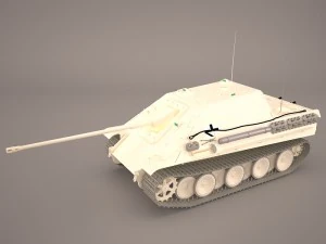 德国二战坦克歼击车 JagdPanther 3D 模型