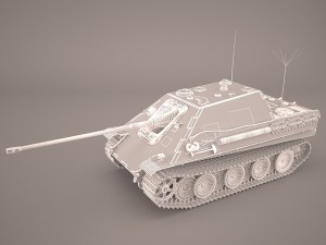 jagdpanther germany wwii tank destroyer Modello 3D