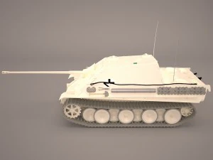 jagdpanther germany wwii tank destroyer 3D Model