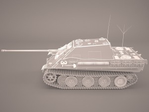 jagdpanther germany wwii tank destroyer Modello 3D