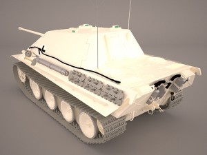 jagdpanther germany wwii tank destroyer Modello 3D