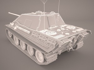 jagdpanther germany wwii tank destroyer Modello 3D