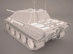 jagdpanther germany wwii tank destroyer 3D Model