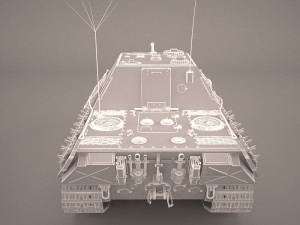 jagdpanther germany wwii tank destroyer Modello 3D