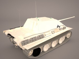 jagdpanther germany wwii tank destroyer Modello 3D