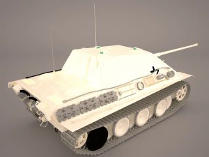 jagdpanther germany wwii tank destroyer 3D Model