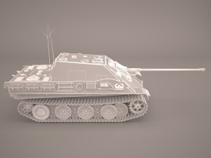 jagdpanther germany wwii tank destroyer Modello 3D