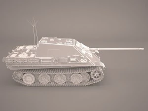 jagdpanther germany wwii tank destroyer 3D Model