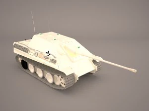 jagdpanther germany wwii tank destroyer 3D Model