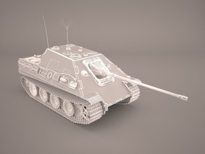 jagdpanther germany wwii tank destroyer Modello 3D