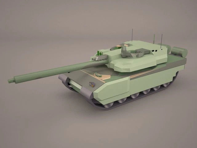 french army tank amx-56 leclerc 3D Model .c4d .max .obj .3ds .fbx .stl .blend