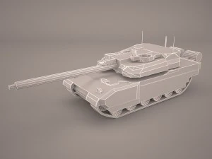 french army tank amx-56 leclerc 3D Model