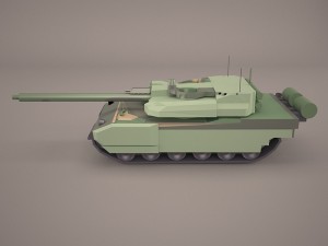 french army tank amx-56 leclerc 3D Модель