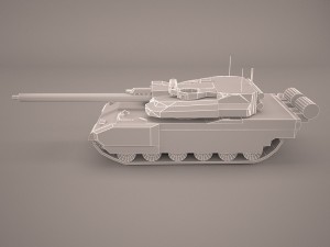 french army tank amx-56 leclerc 3D Модель