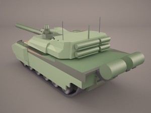 french army tank amx-56 leclerc 3D Модель