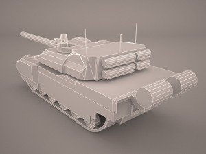 french army tank amx-56 leclerc 3D Модель