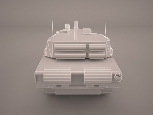 french army tank amx-56 leclerc 3D Модель