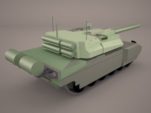 french army tank amx-56 leclerc 3D Модель