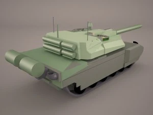 french army tank amx-56 leclerc 3D Model